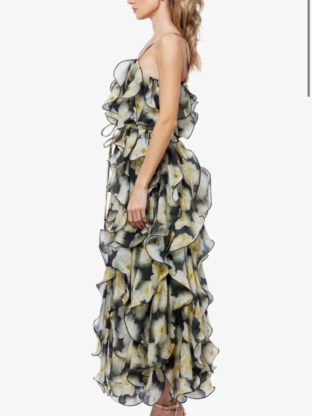 Irina Structured Ruffle Cocktail Dress - Picture 2 of 4